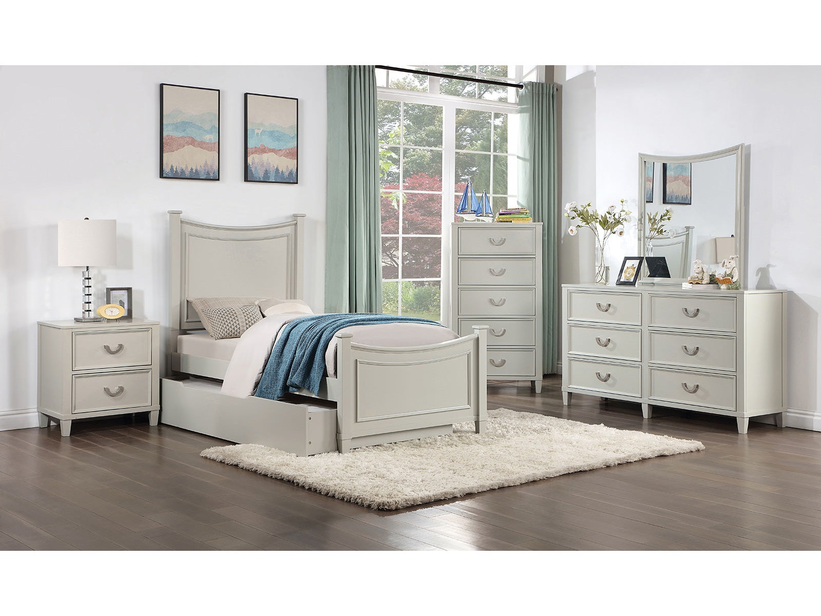 Lycorida Gray 4 Pc. Twin Bedroom Set