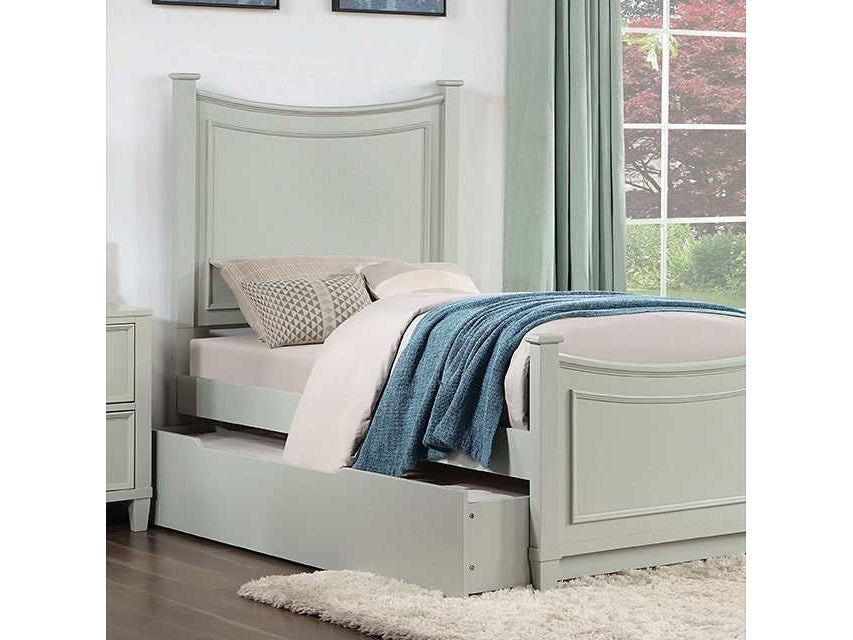 Lycorida Gray Twin Bed