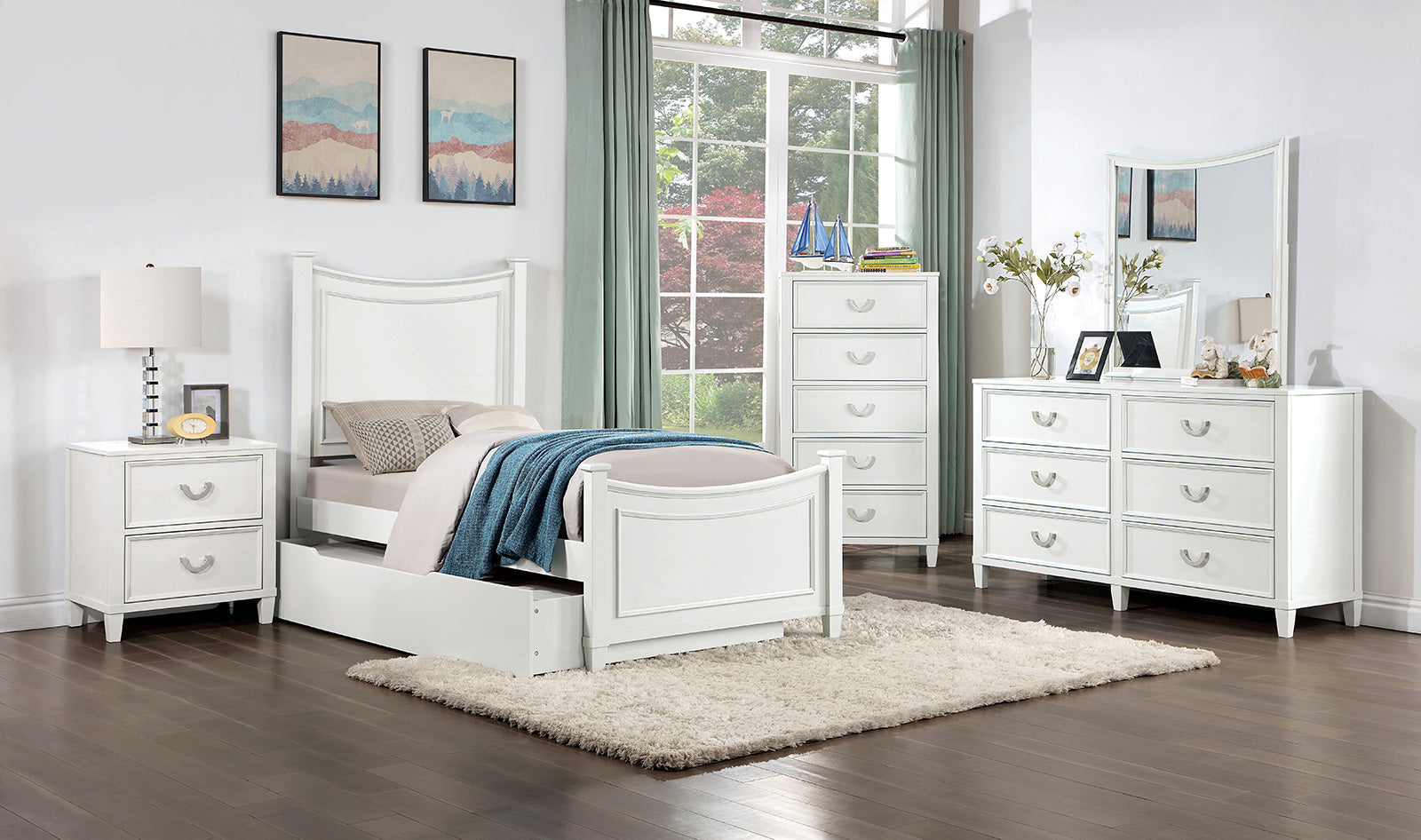Lycoris White Nightstand
