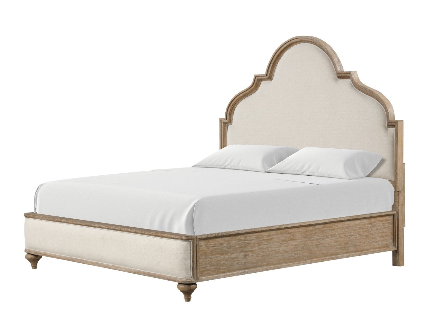 Lyris Rustic Oak Eastern King Bed