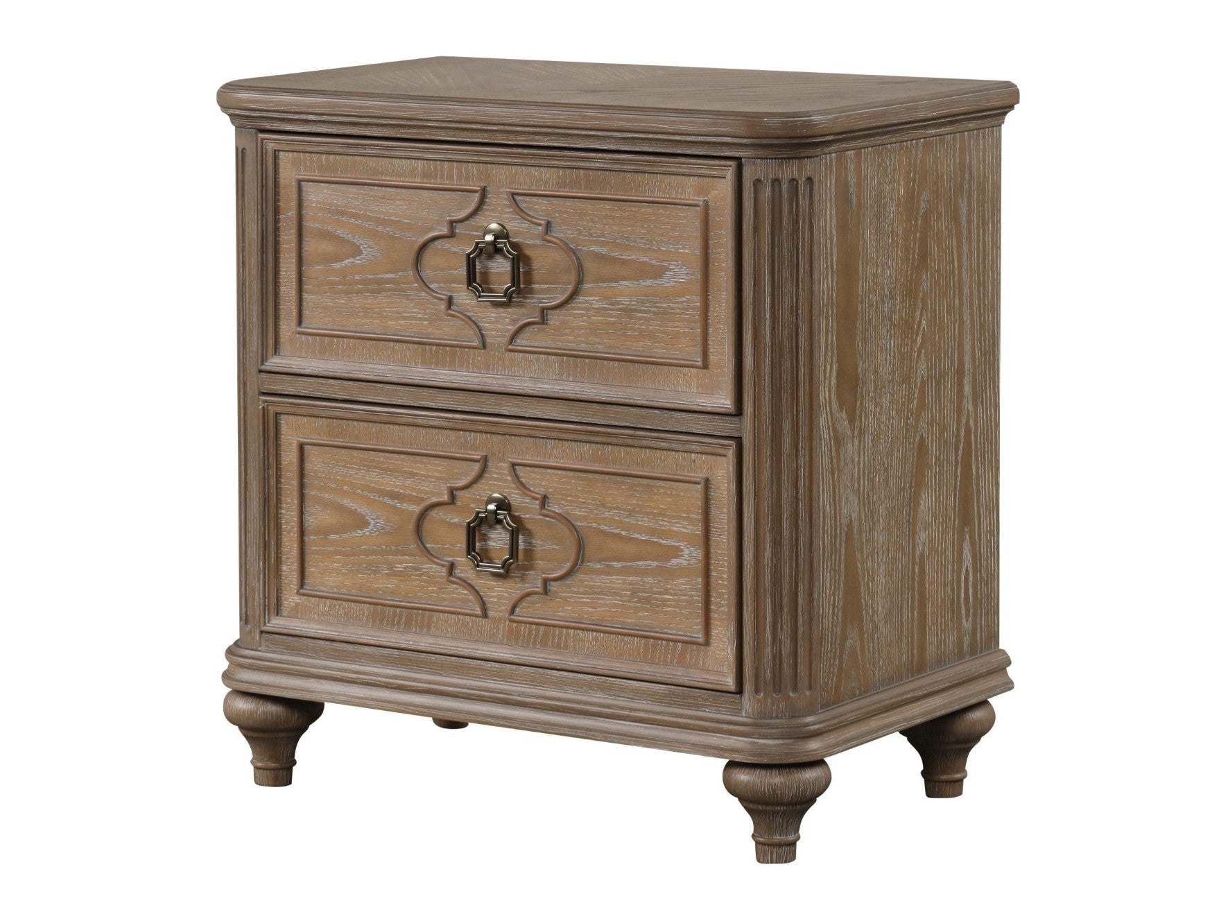 Lyris Rustic Oak Nightstand