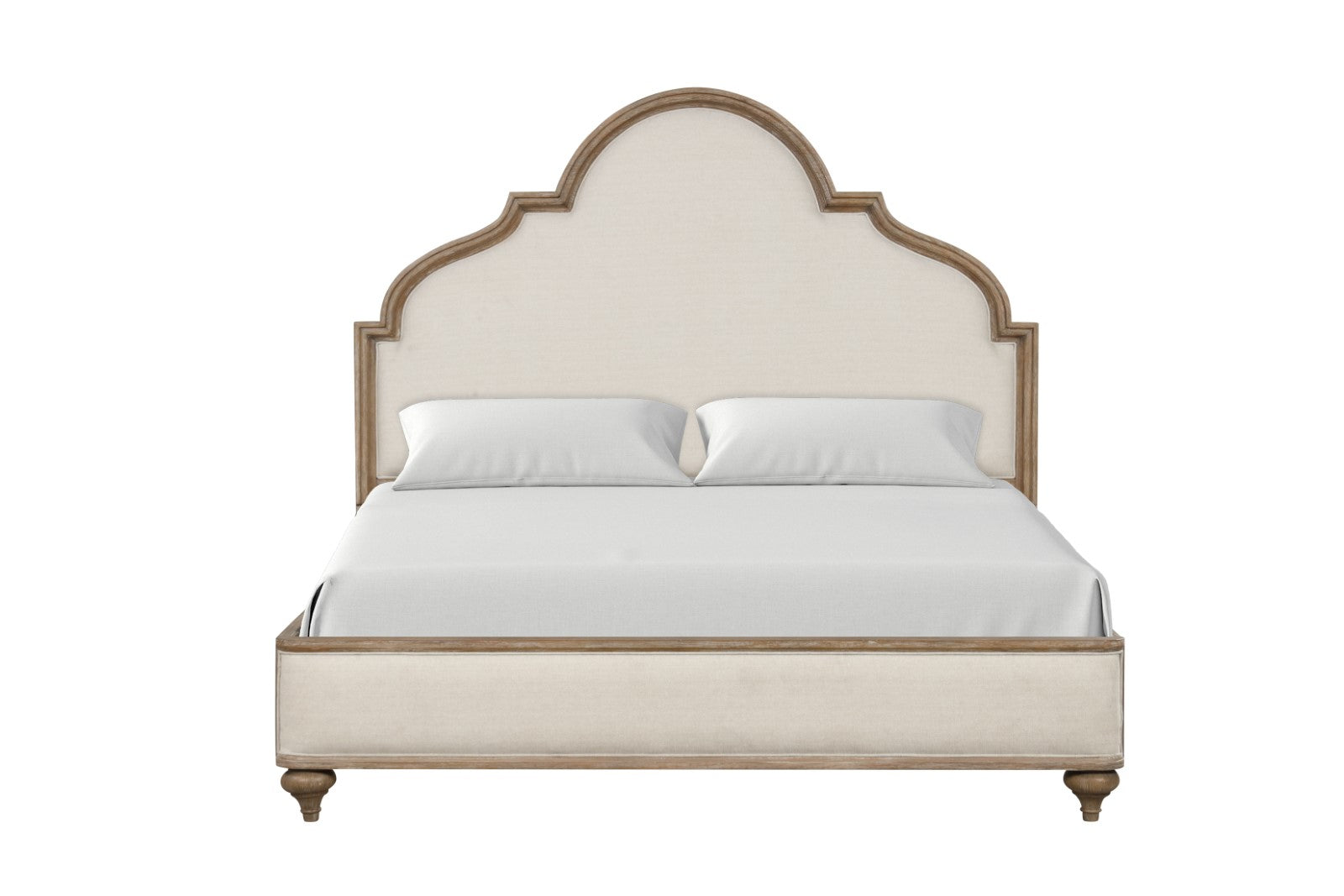 Lyris Rustic Oak Queen Bed