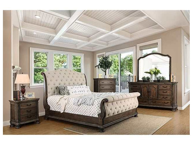 Lysandra Rustic Natural Tone/Beige California King Bed