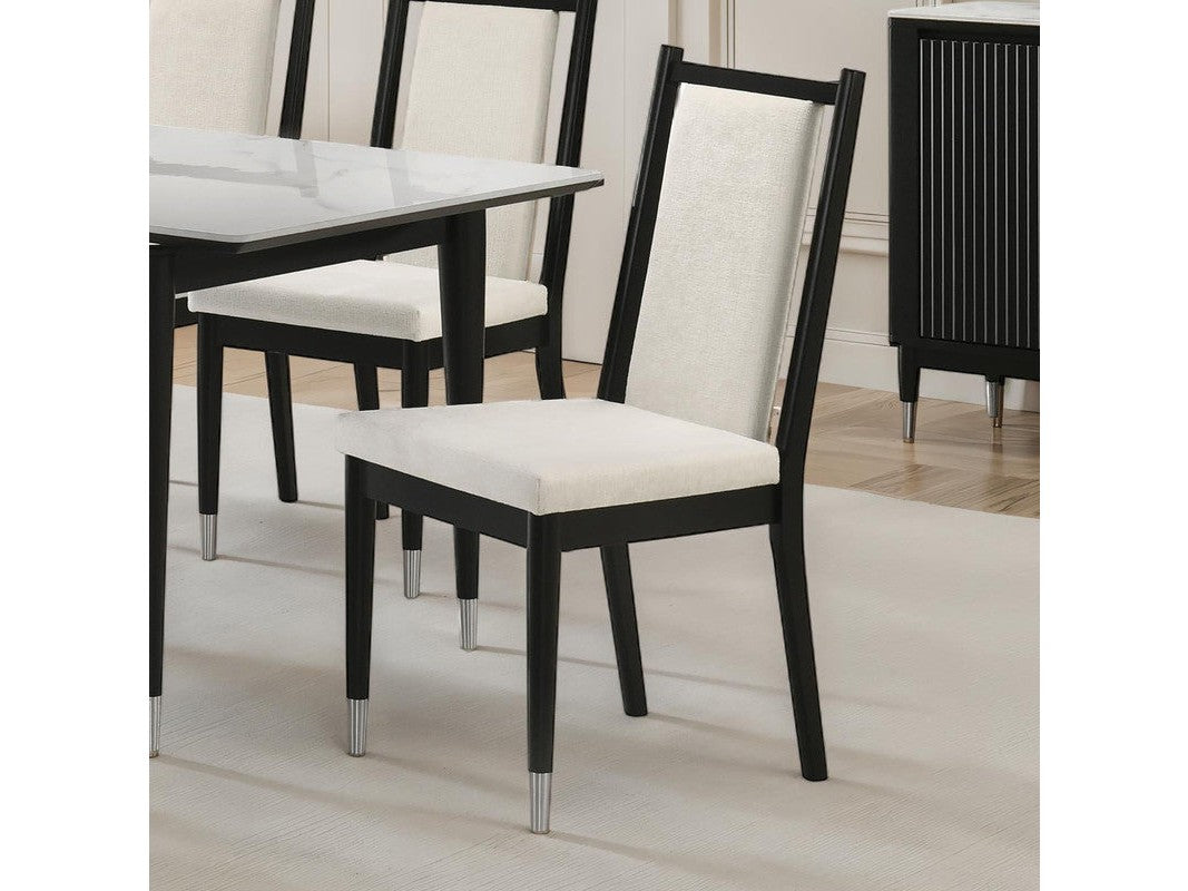 Maidstone Black/White Side Chair (Set of 2)