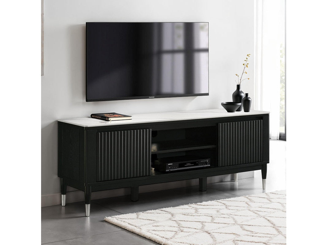 Maidstone Black/White Tv Console