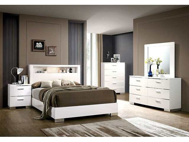 Malte White California King Bed