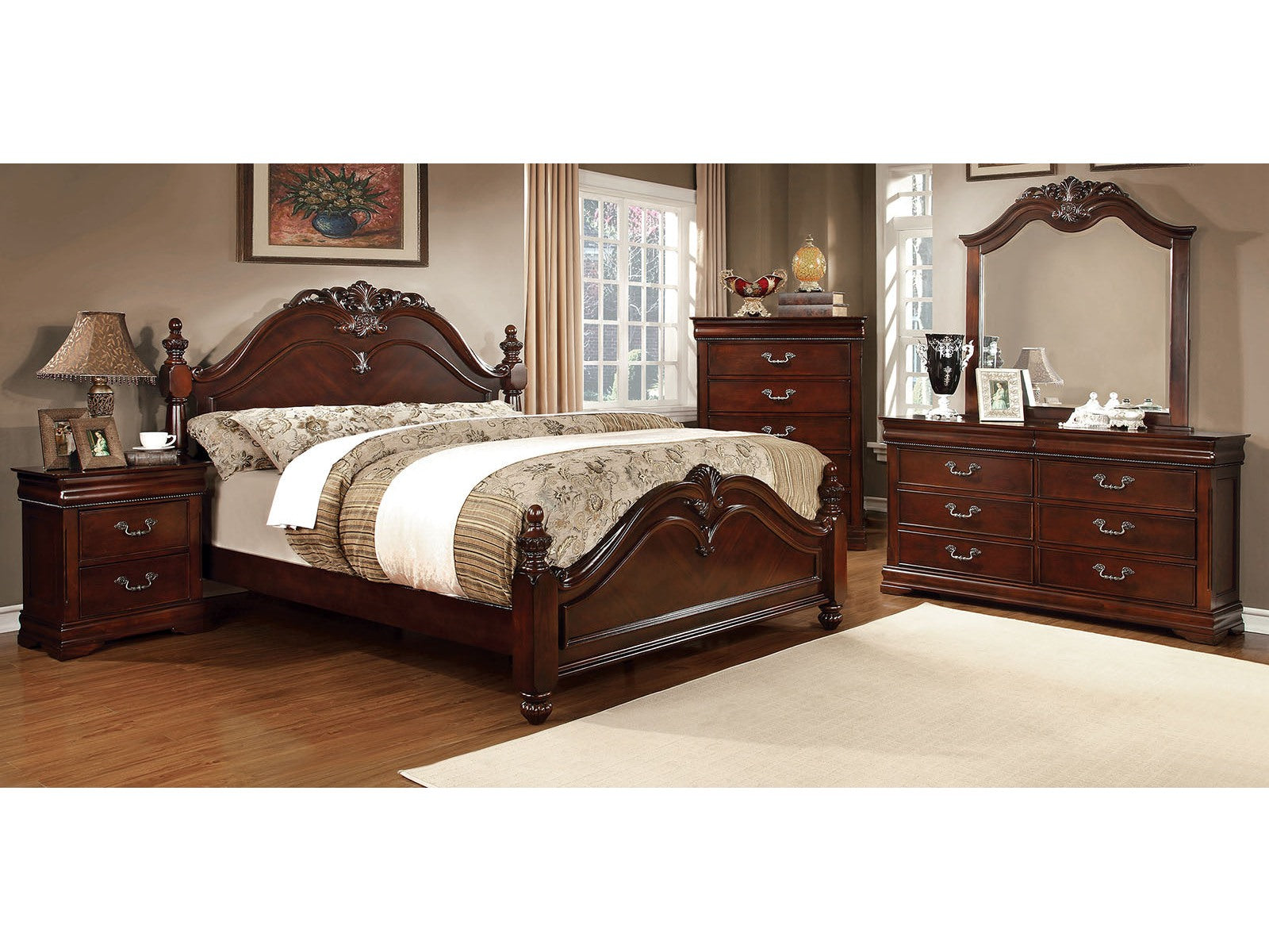 Mandura Cherry 4 Pc. Queen Bedroom Set