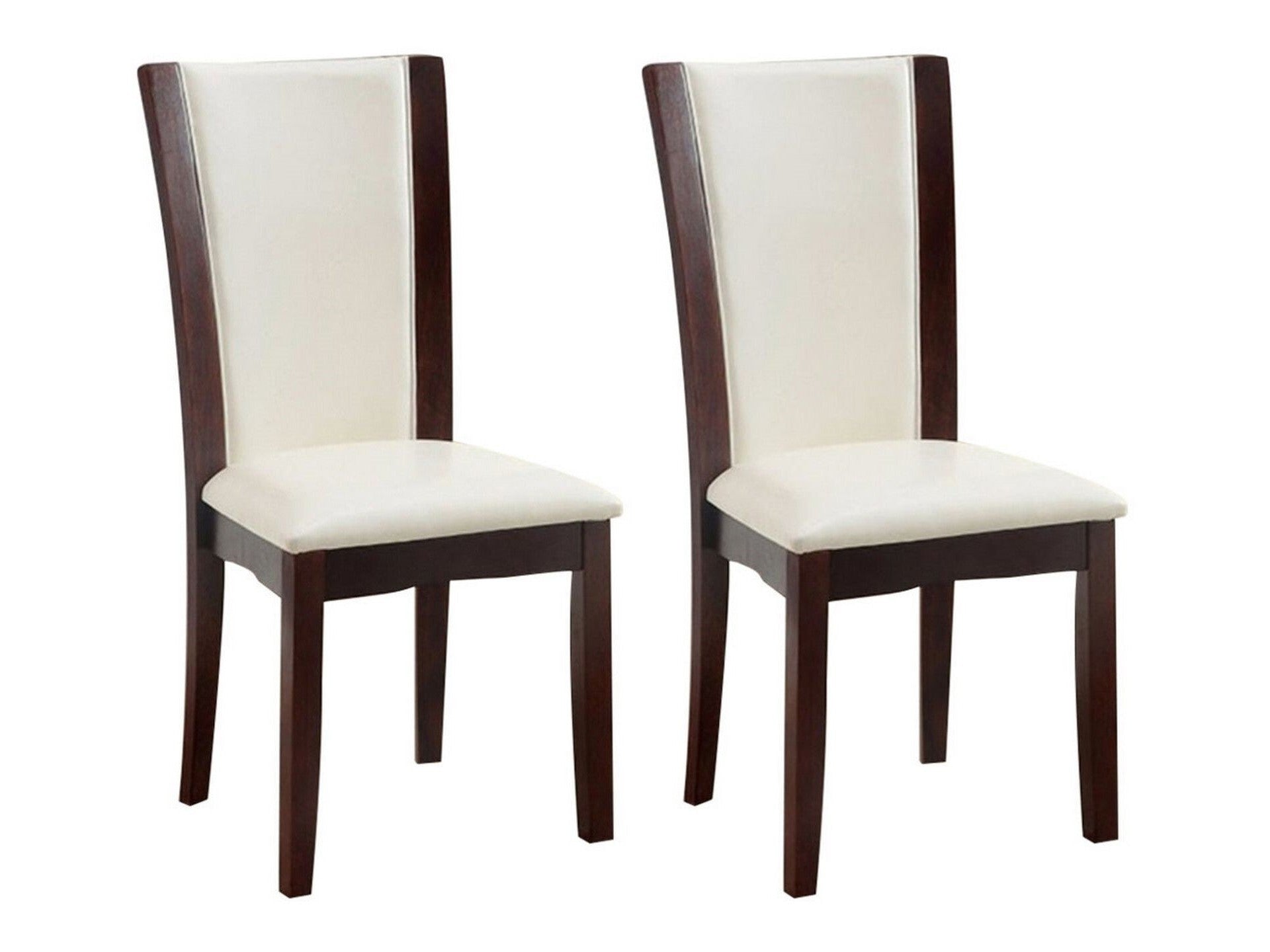 Manhattan Dark Cherry/White Side Chair (Set of 2)