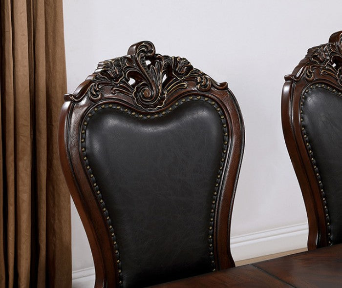 Manzanita Dark Cherry/Black Arm Chair (Set of 2)