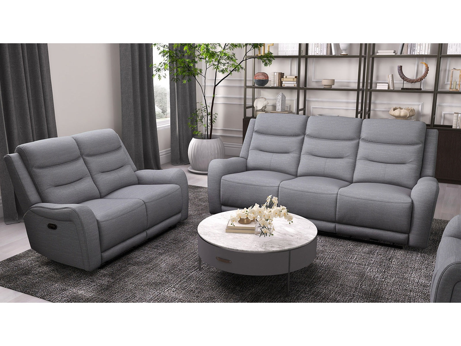 Matthias Gray Sofa & Loveseat