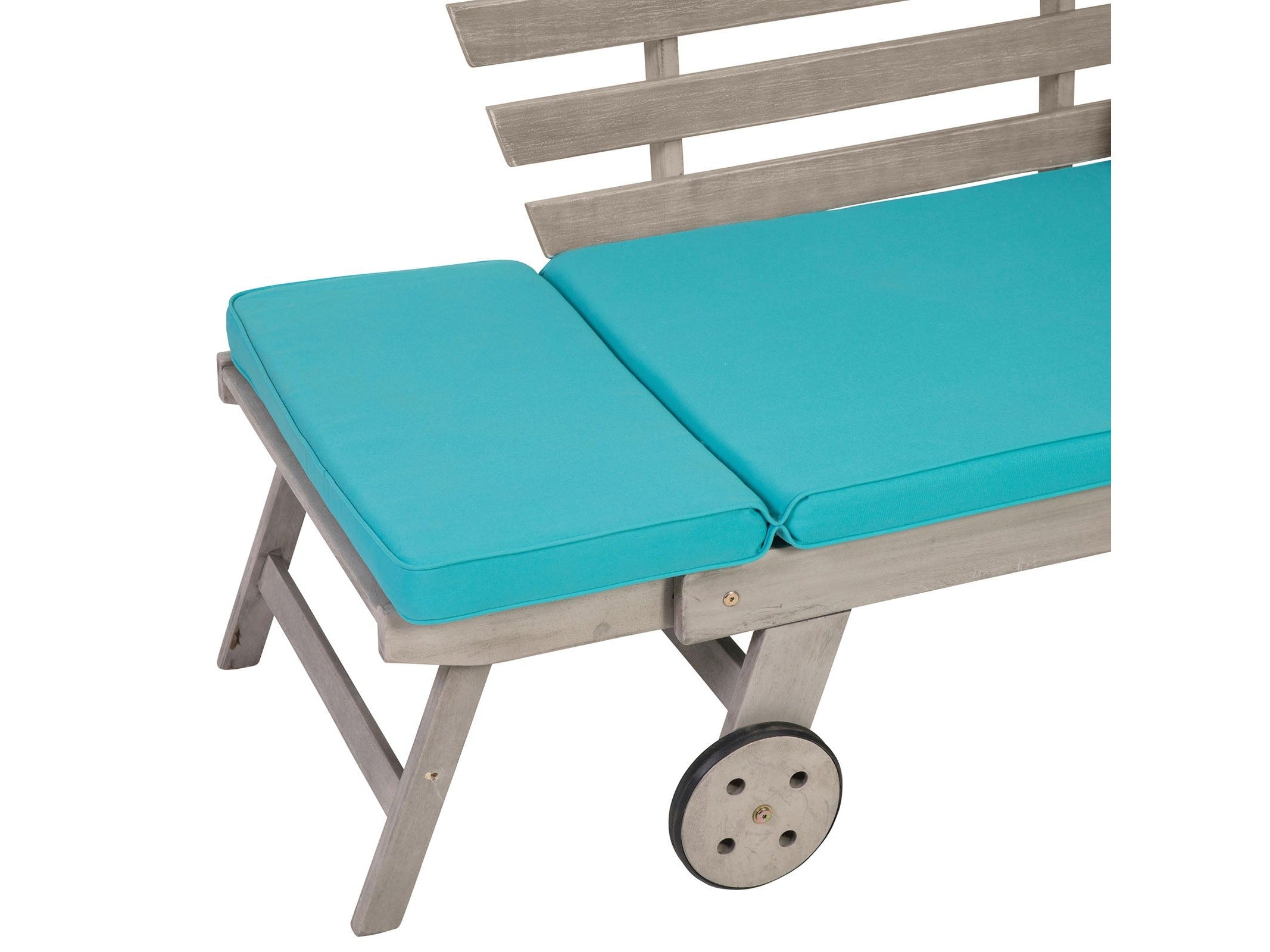 Maui Gray/Turquoise Outdoor Daybed