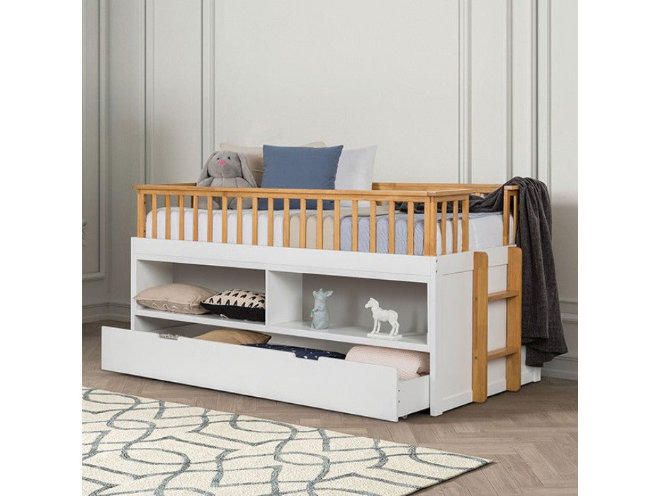 Mcpherson White/Oak Bunk Bed