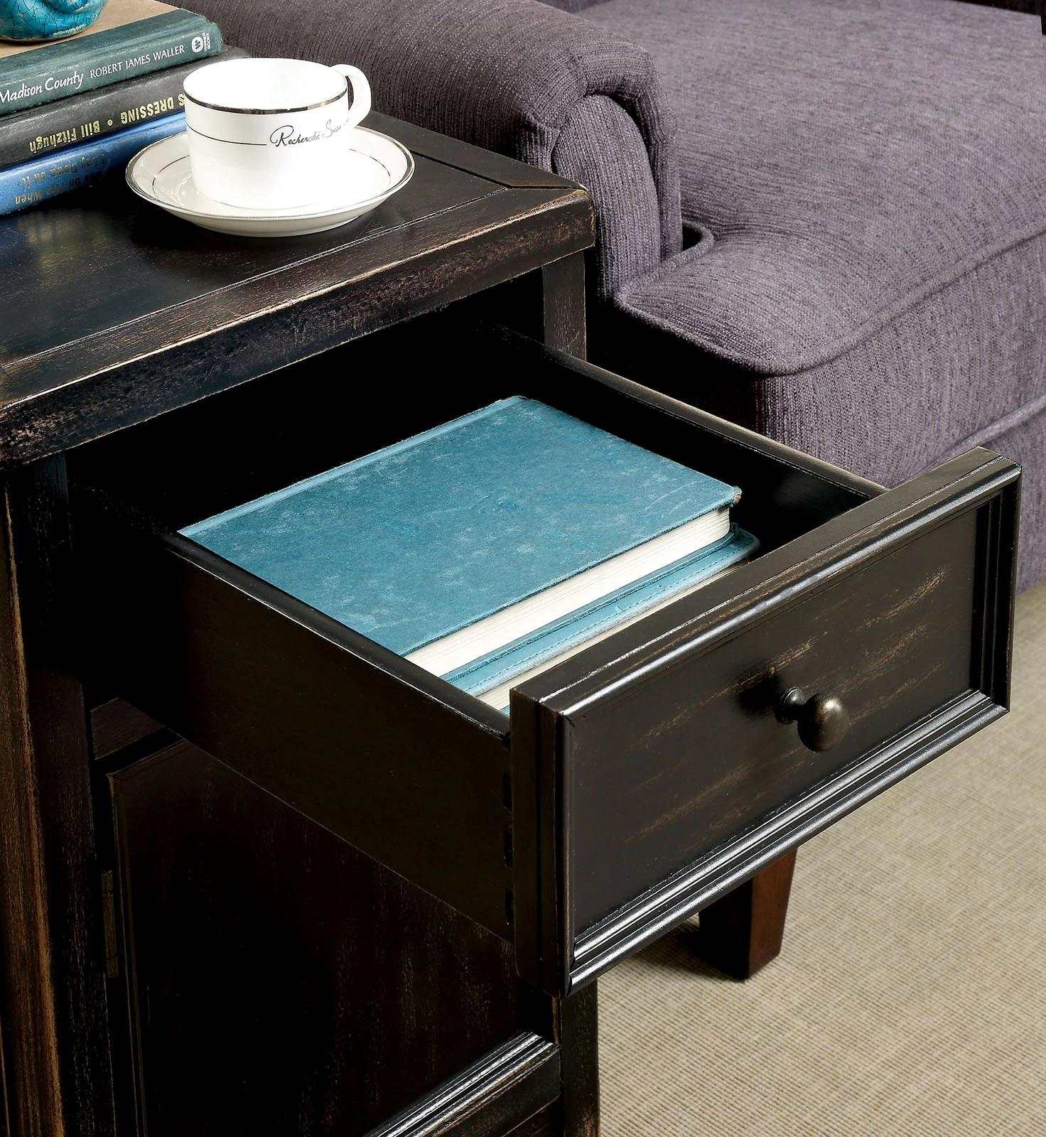 Meadow Antique Black Side Table