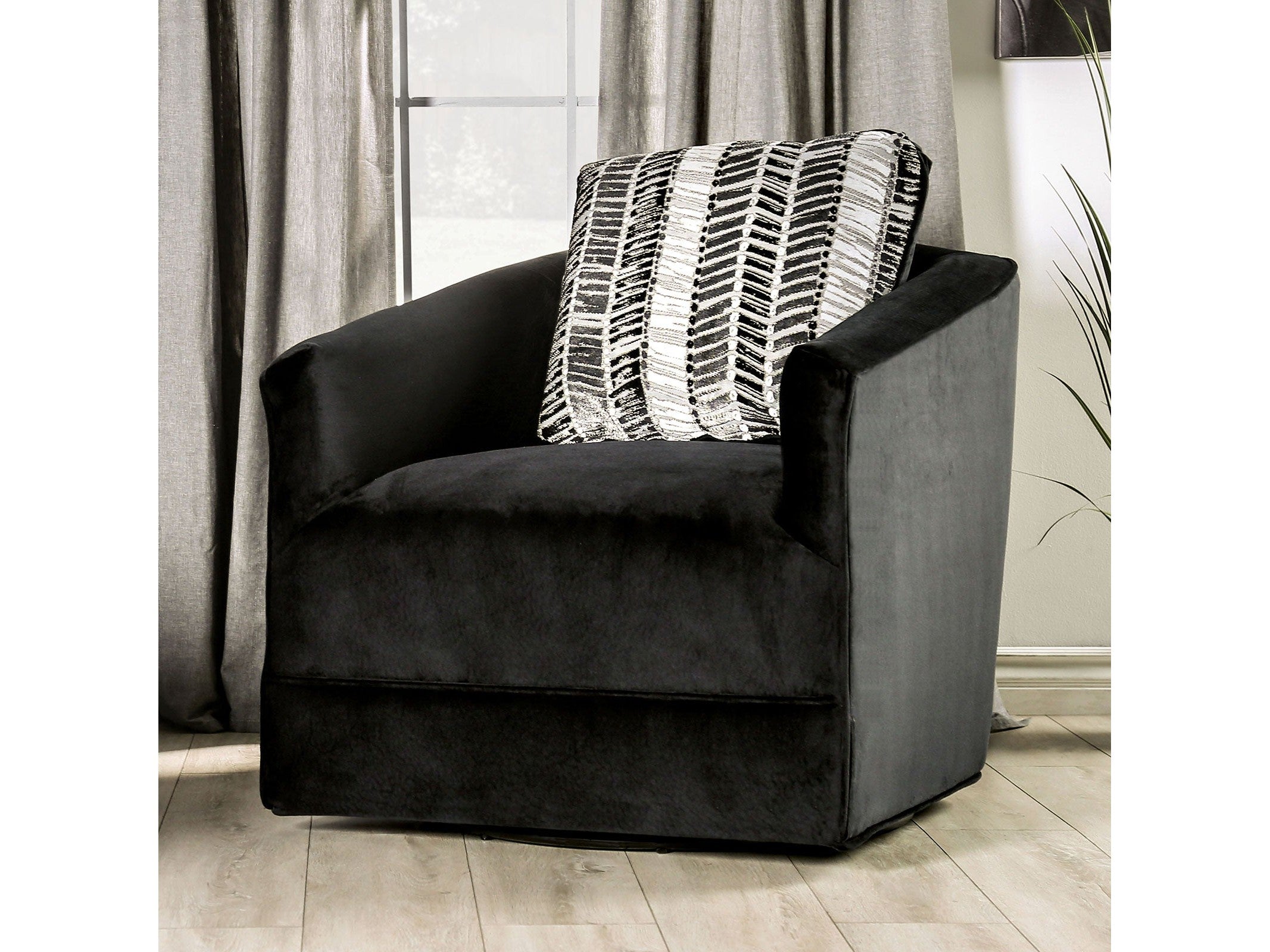 Modbury Black Swivel Chair