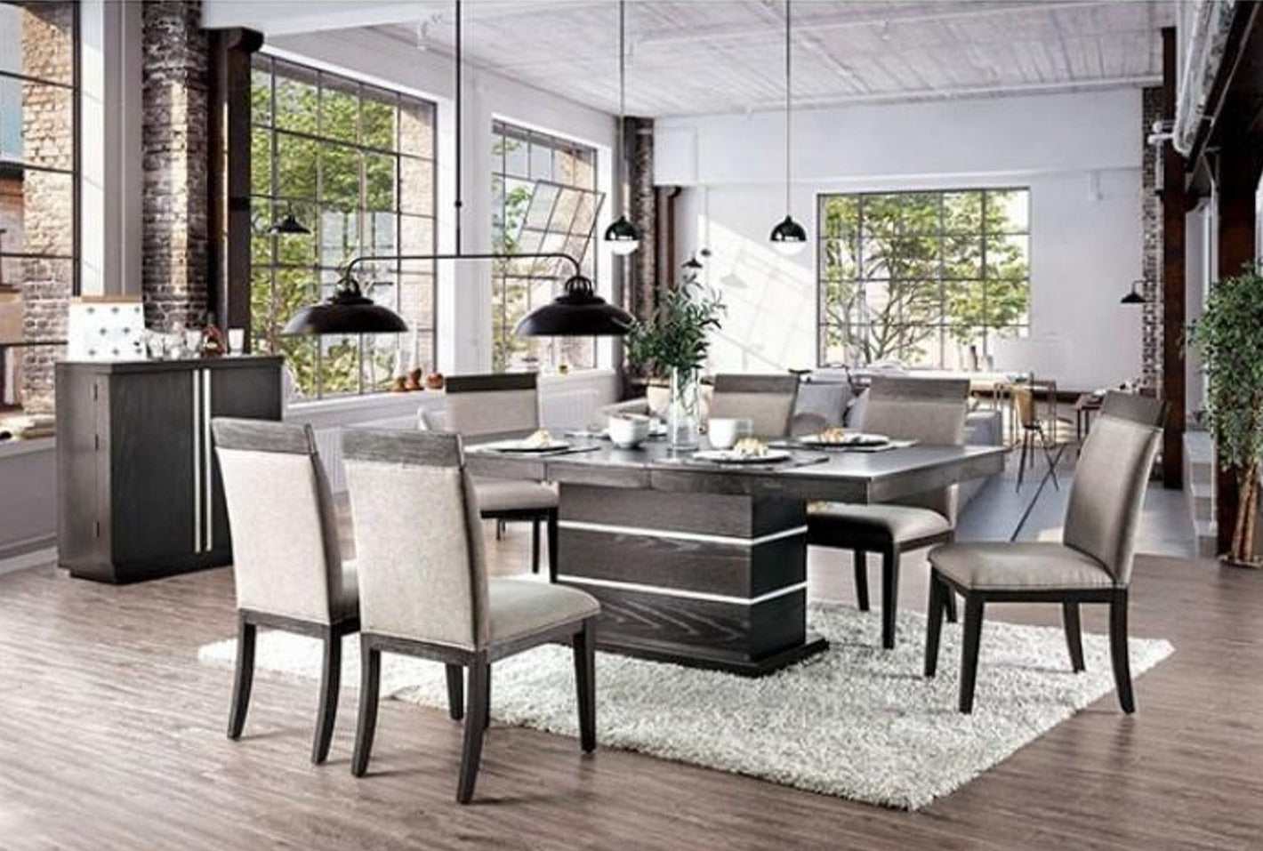 Modoc Espresso/Beige Dining Table