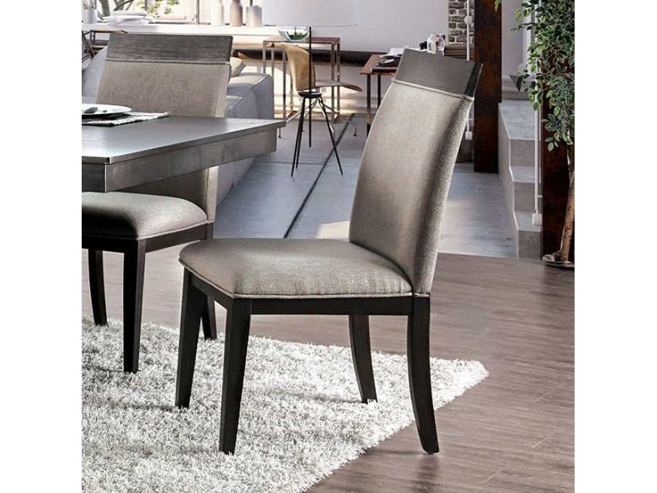 Modoc Espresso/Beige Side Chair (Set of 2)