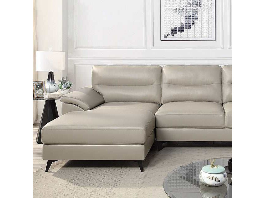 Mohlin Taupe Leatherette Sectional