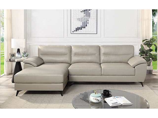Mohlin Taupe Leatherette Sectional