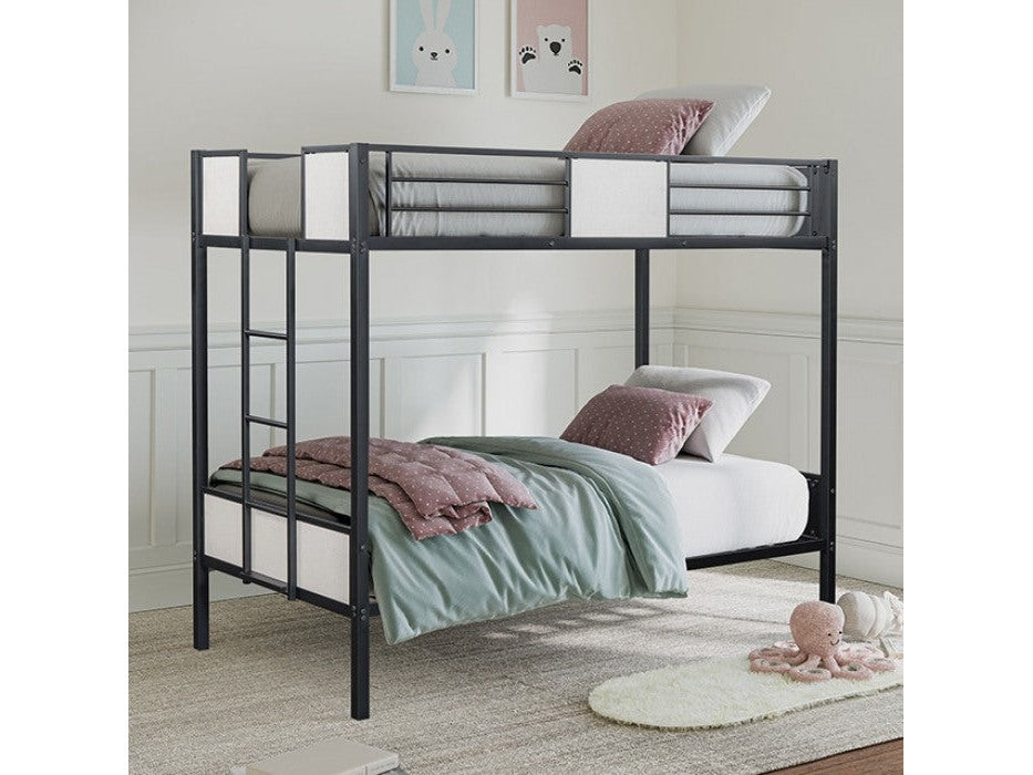Molton Black Twin/Twin Bunk Bed