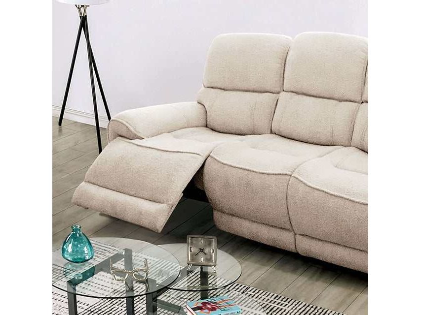 Morcote Beige Power Loveseat