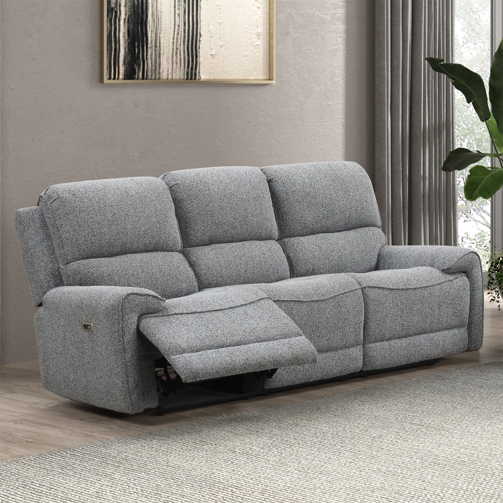 Morcote Gray Reclining Living Room Set