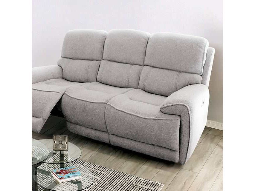 Morcote Light Gray Power Reclining Sofa