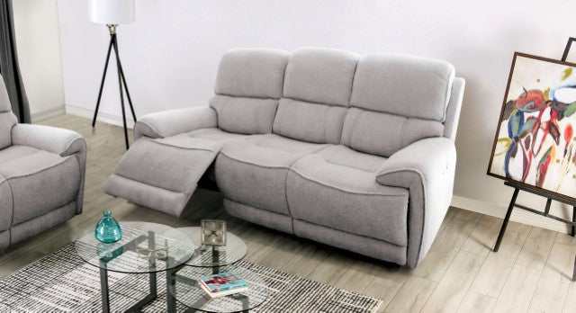 Morcote Light Gray Power Reclining Sofa