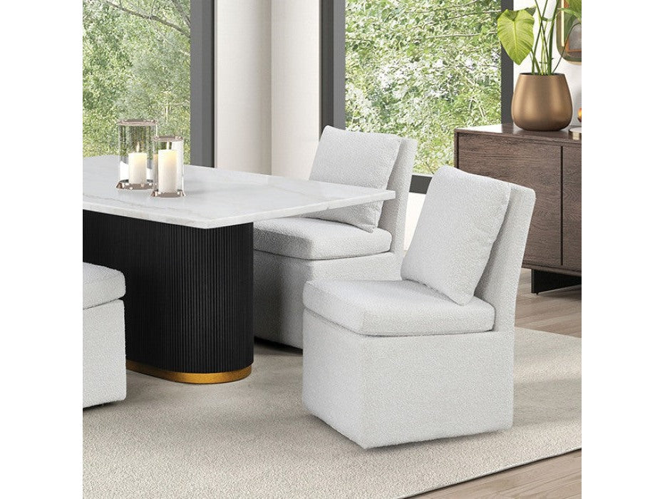 Morges Black/White 7 Piece Dining Set