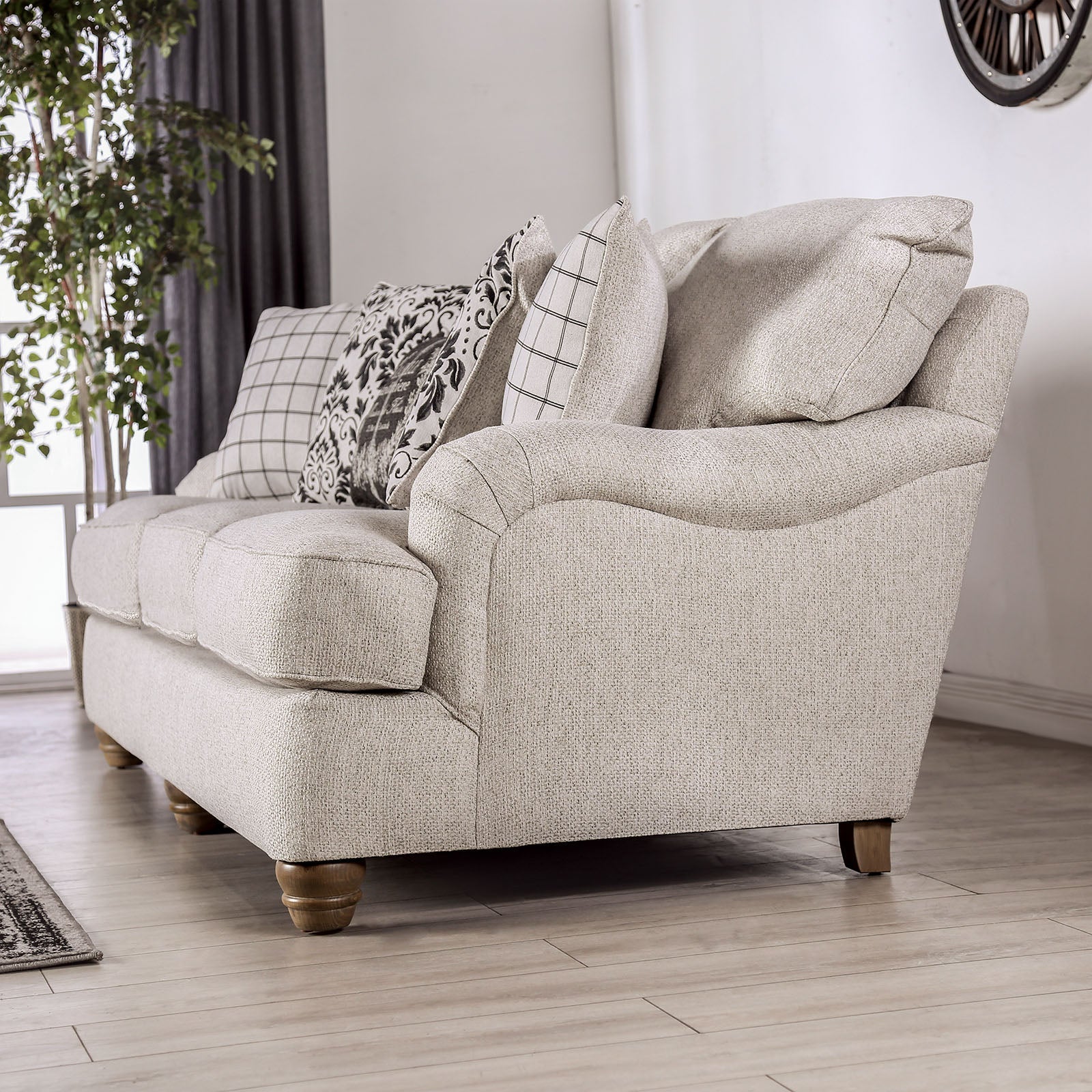 Mossley Ivory Loveseat