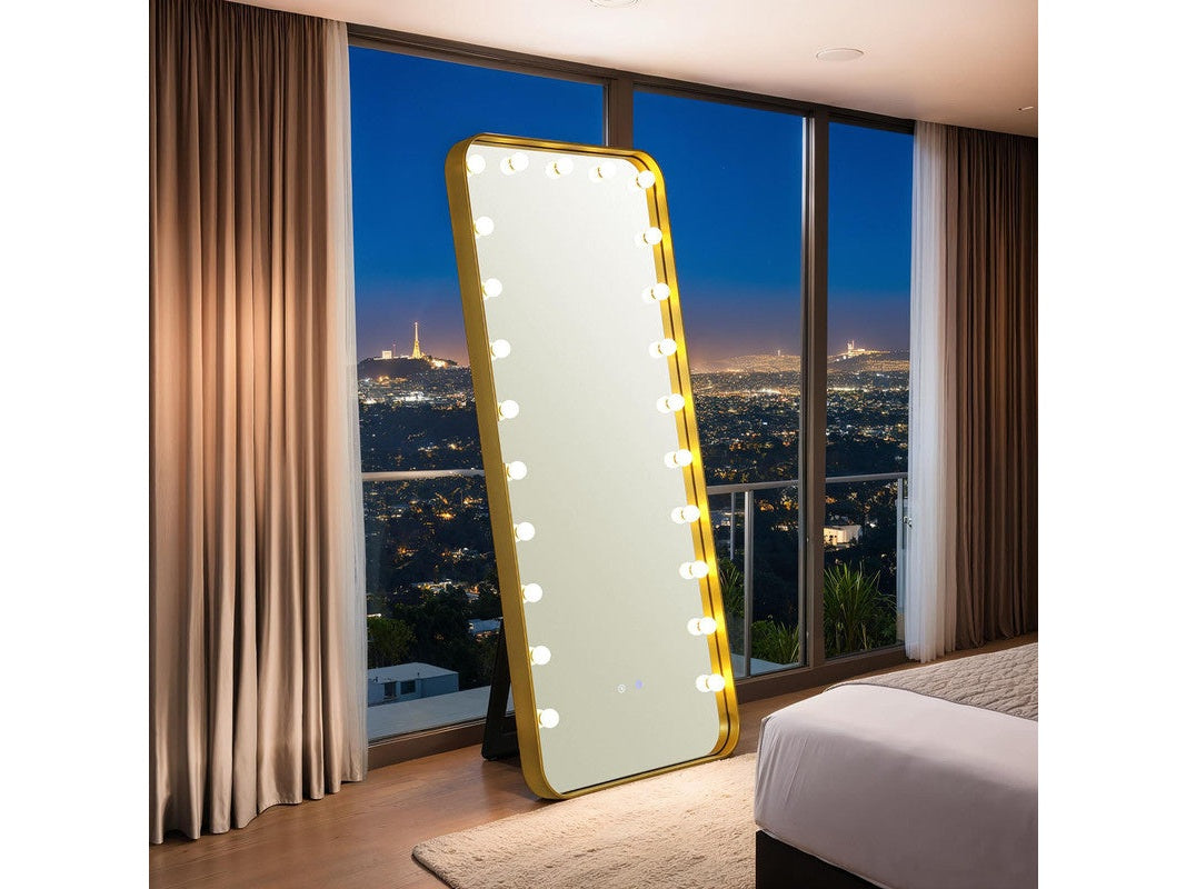 Myra Gold Floor Mirror