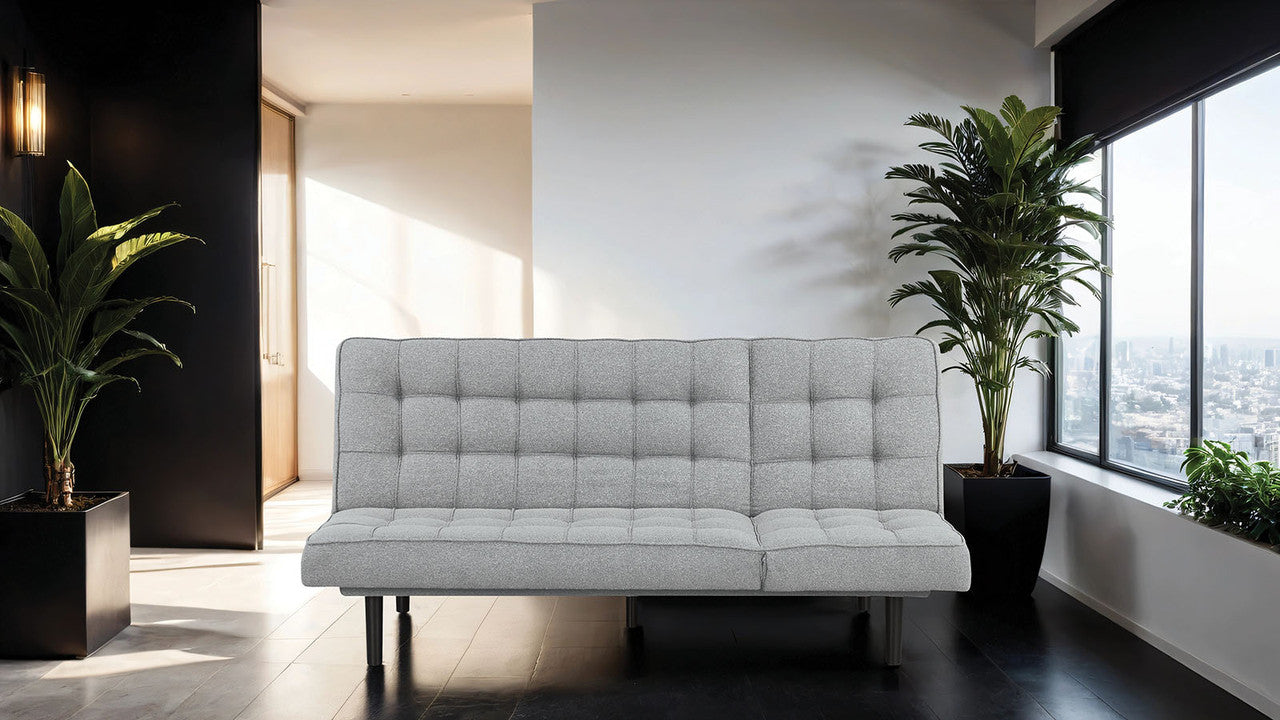 Napervill Light Gray Futon Sofa