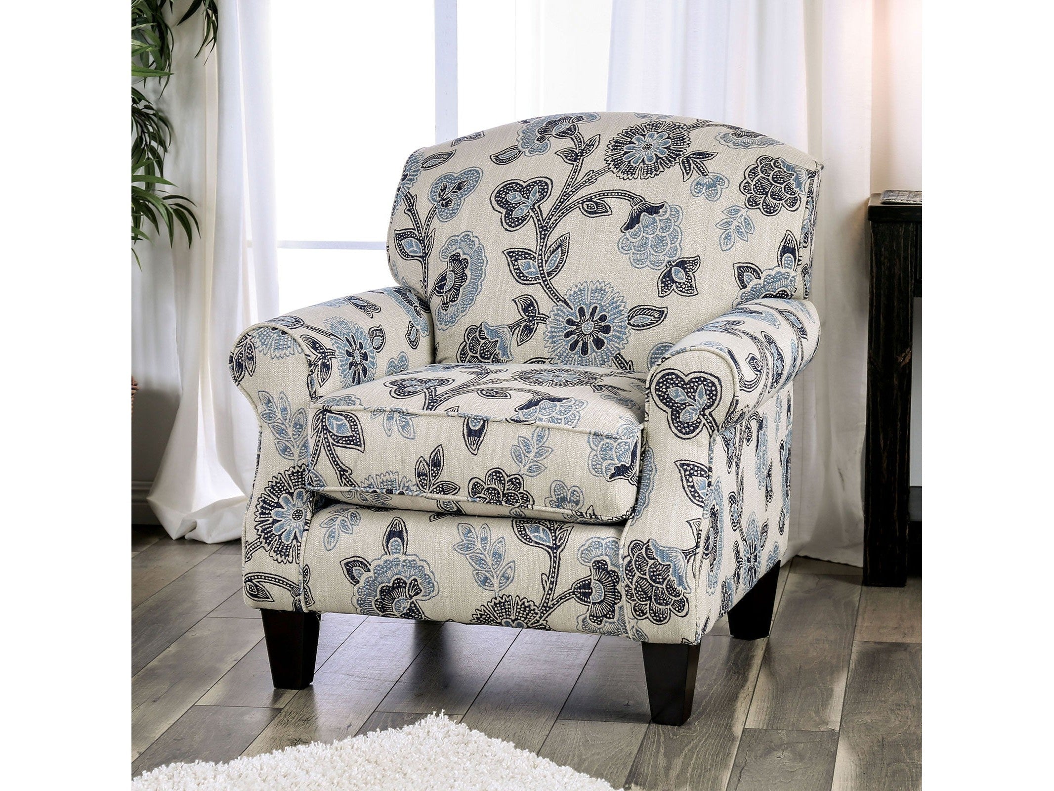 Nash Ivory Floral Chair