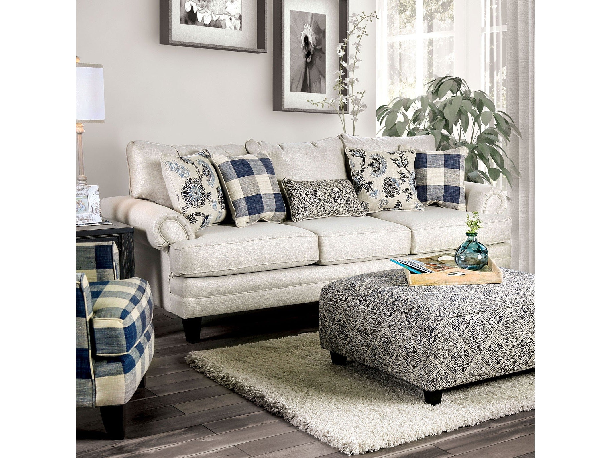 Nash Ivory Sofa
