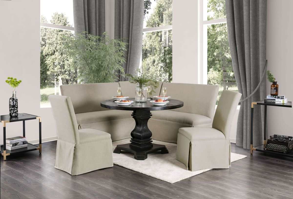 Nerissa Antique Black Dining Table
