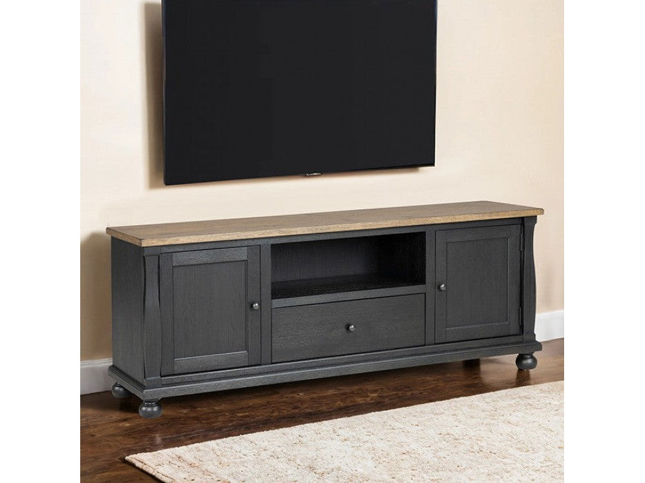 Neue Mills Weathered Black/Brown Tv Stand