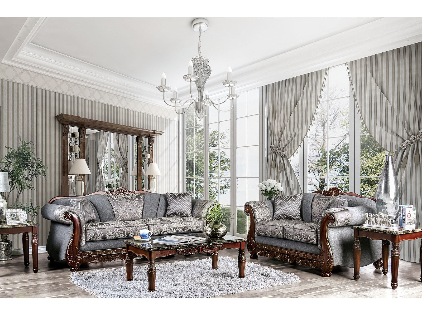 Newdale Gray Sofa & Loveseat