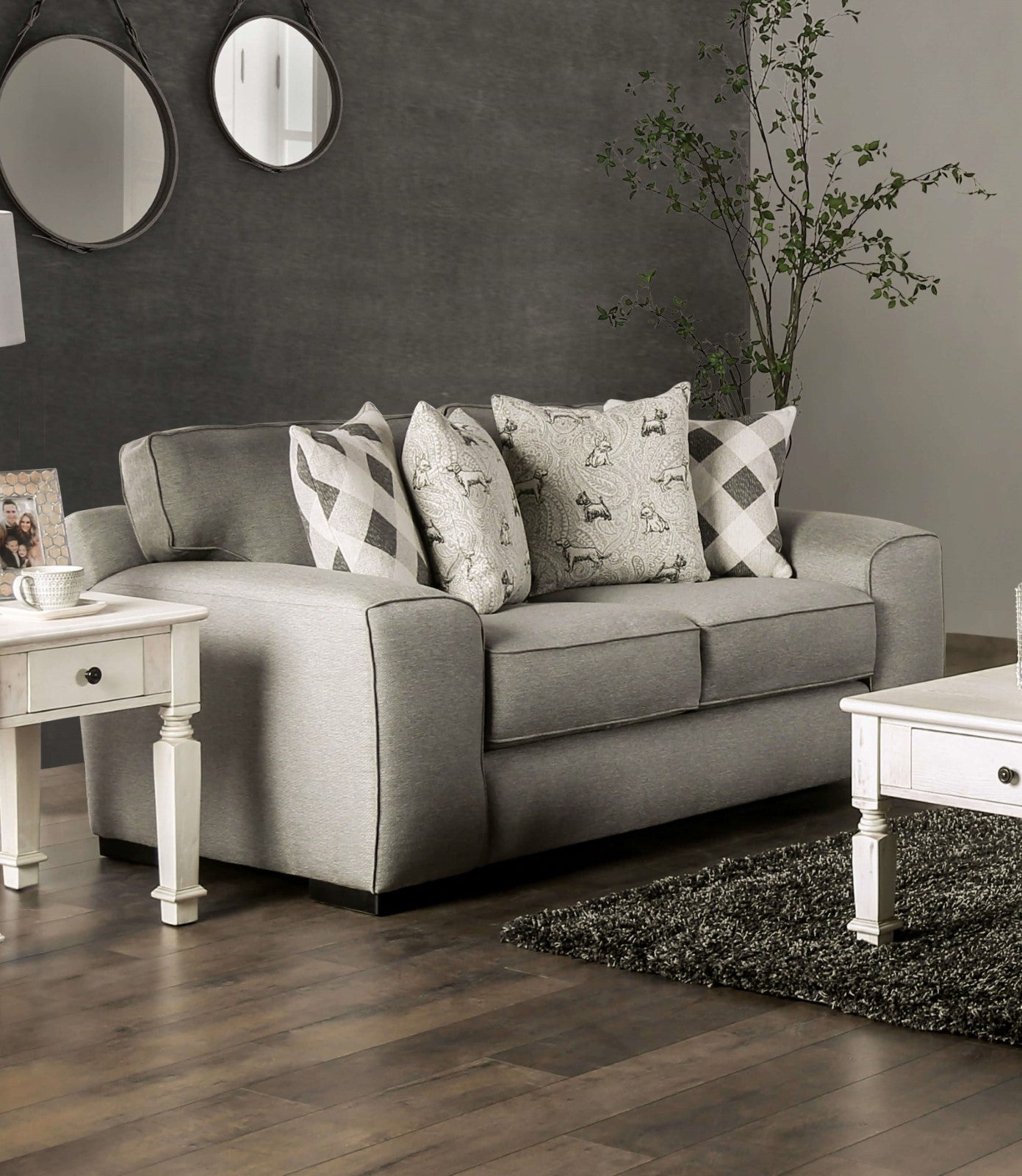 Newry Gray Sofa & Loveseat