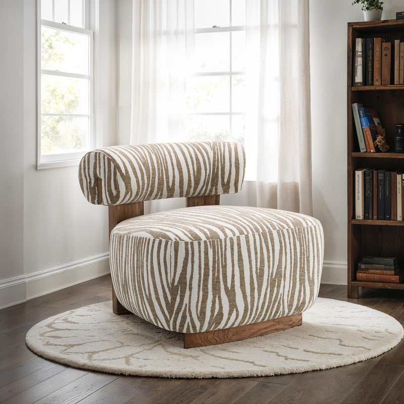 Niobe Beige Accent Chair