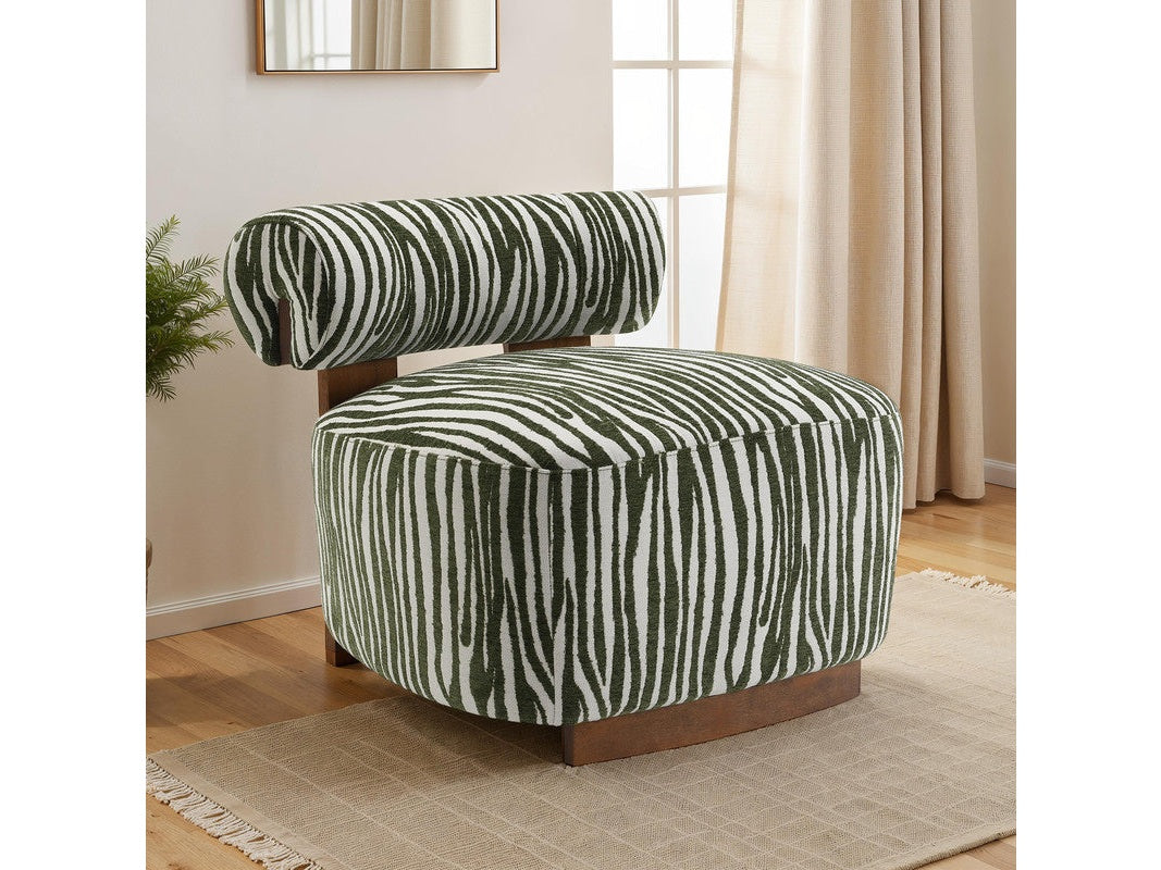 Niobe Green Accent Chair