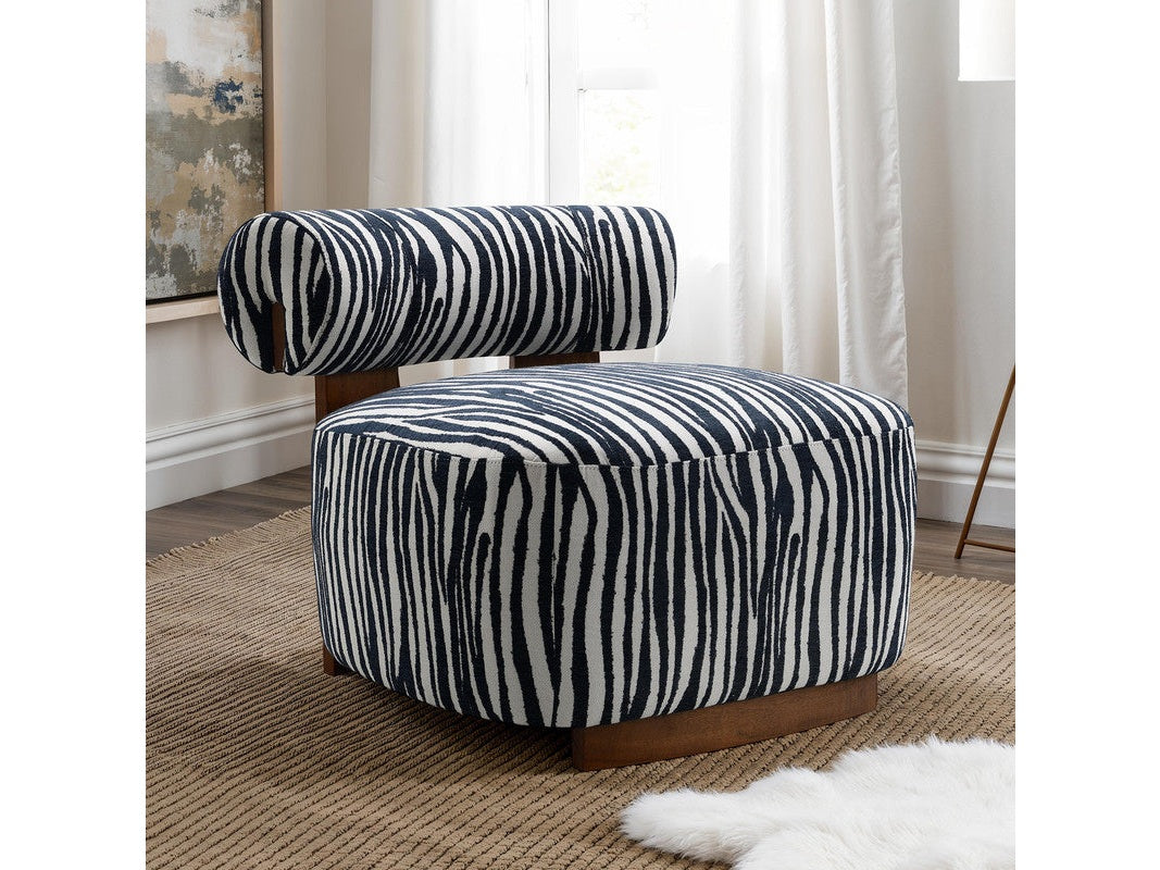 Niobe Midnight Blue Accent Chair