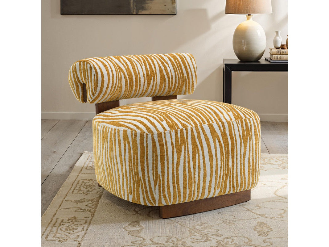 Niobe Yellow Accent Chair