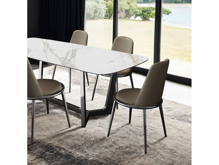 Norelli Silver/Taupe Dining Table