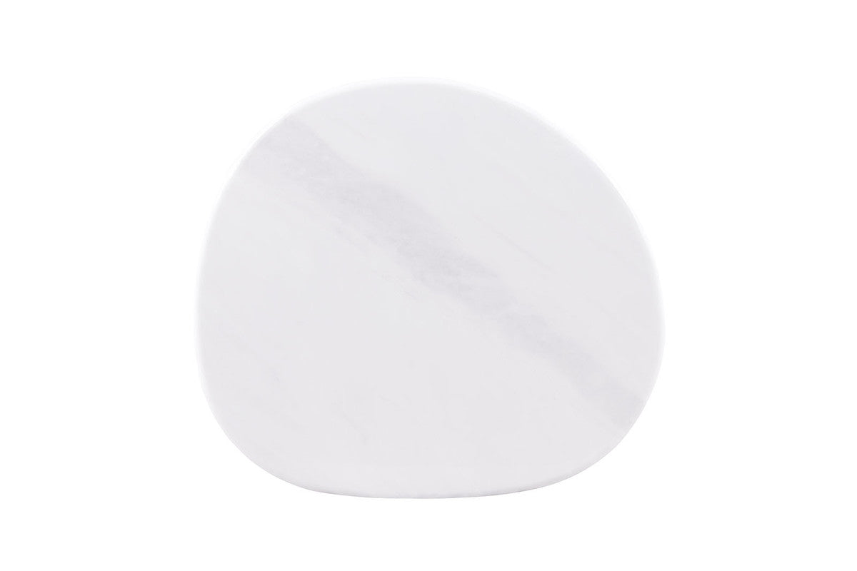 Northwich White/Matte Gold Side Table
