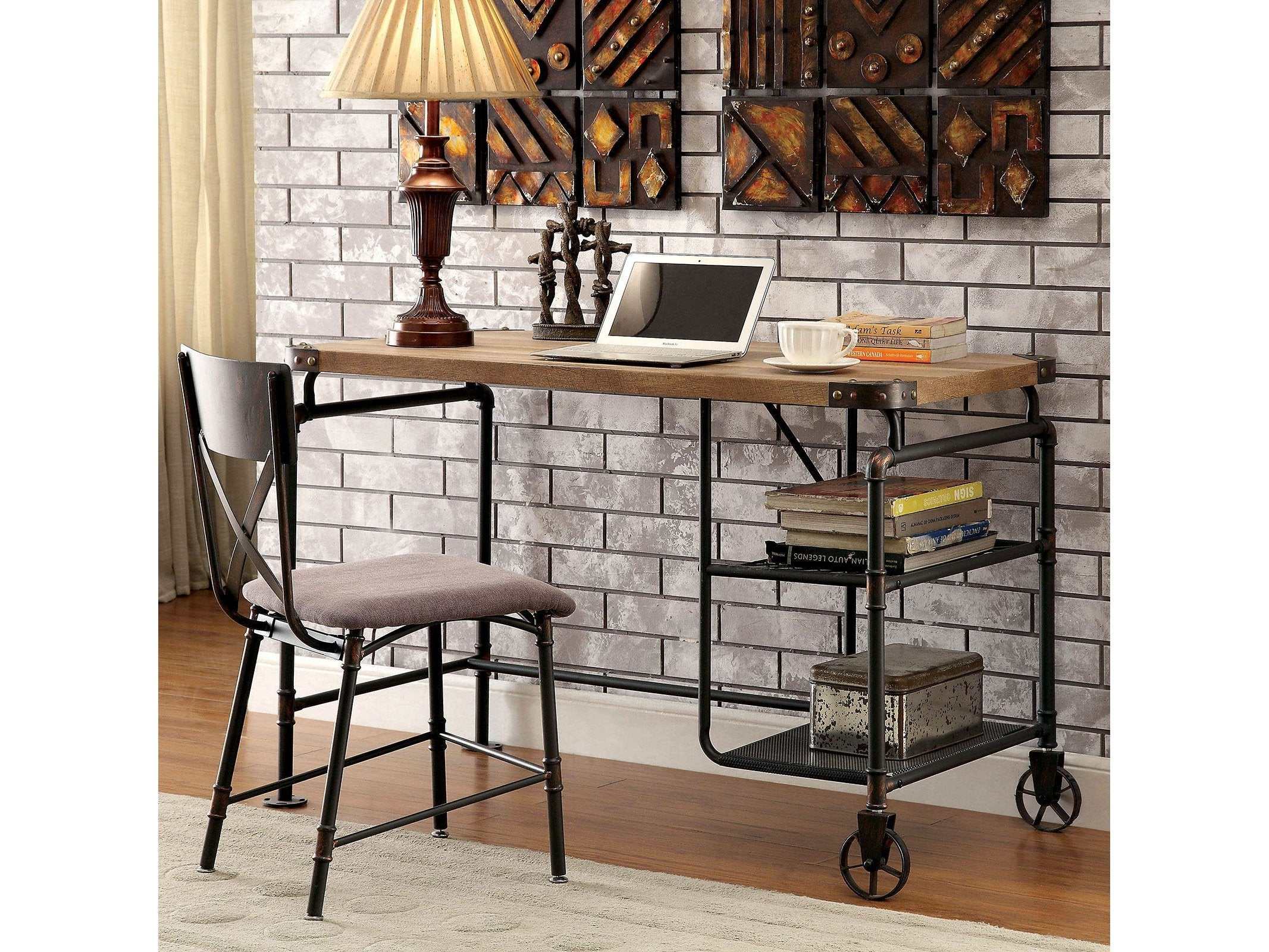 Olga Antique Black Desk
