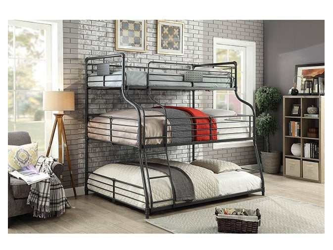 Olga Antique Black Twin/Full/Queen Bunk Bed