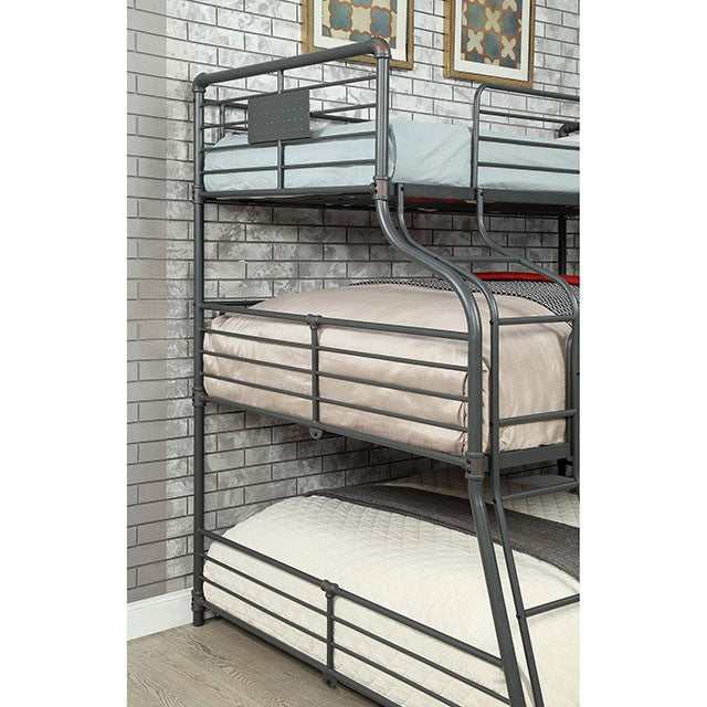 Olga Antique Black Twin/Full/Queen Bunk Bed