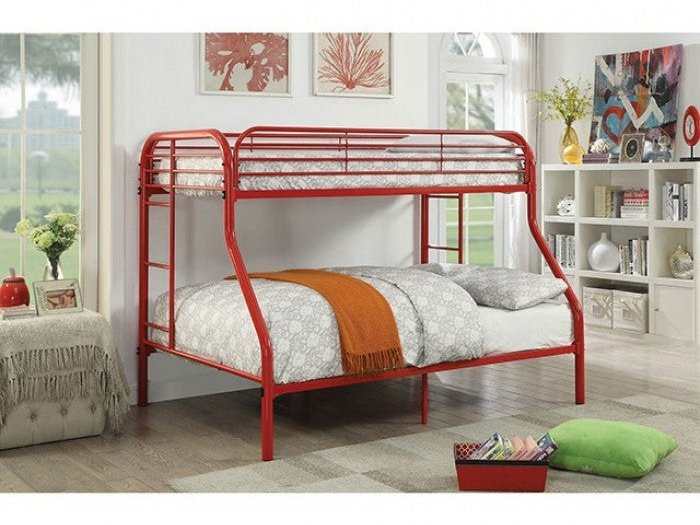 Opal Red Twin/Full Bunk Bed