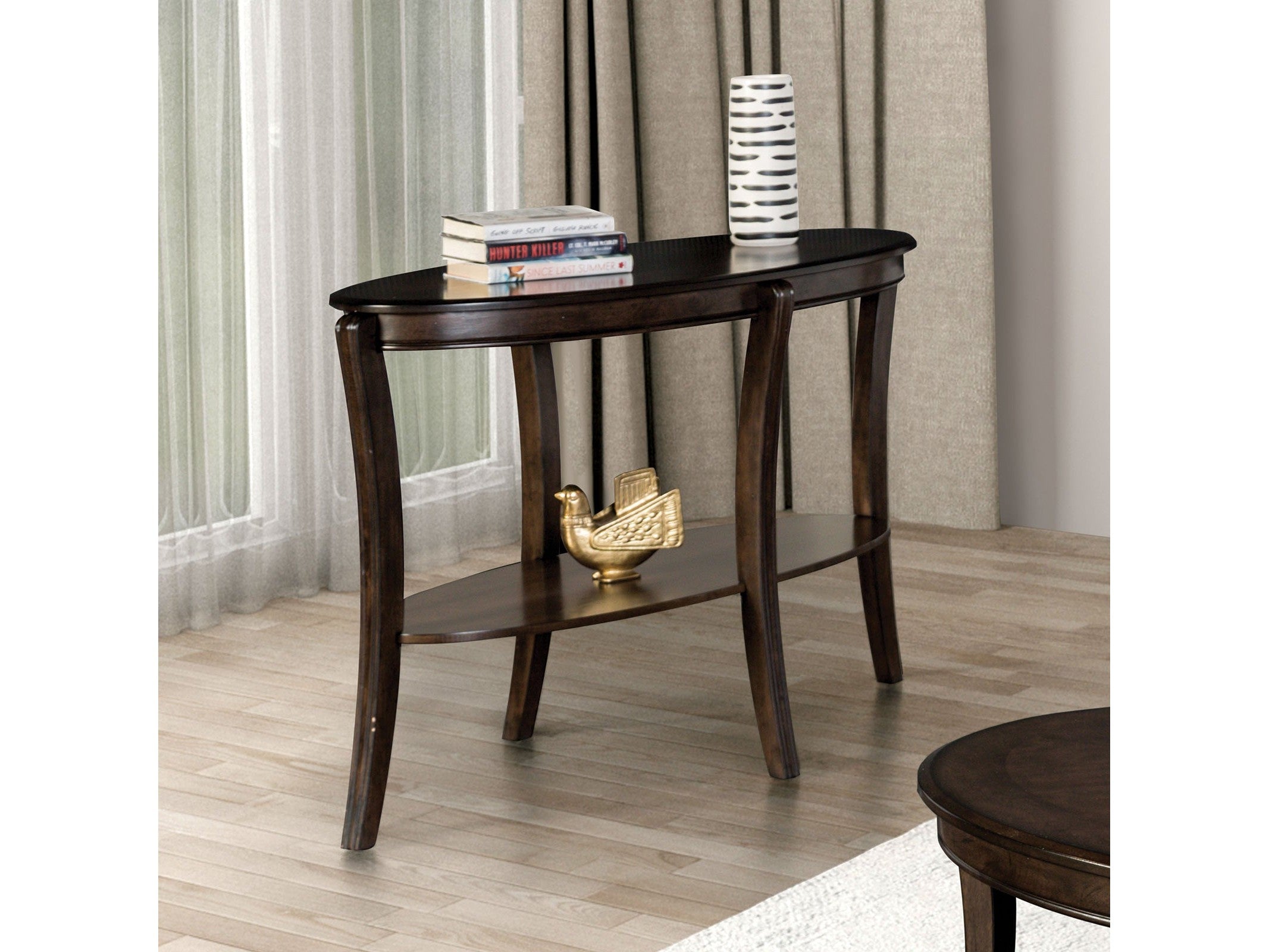 Orkdal Walnut Sofa Table