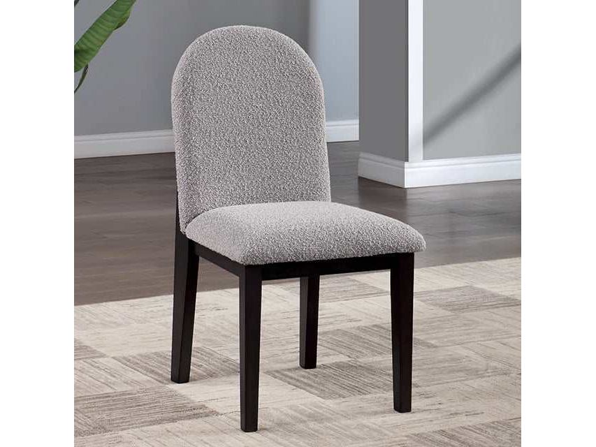 Orland Dark Walnut/Gray Side Chair (Set of 2)