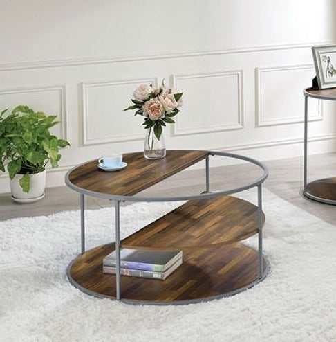 Orrin Gray & Walnut Coffee Table